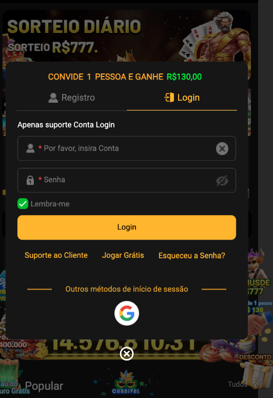 Aplicativo móvel bet98